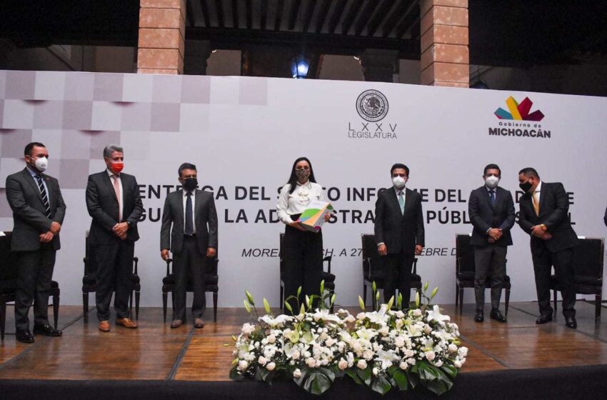 Recibe Congreso del Estado Sexto Informe de Gobierno
