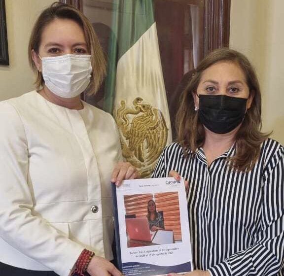  Cuquita Cabrera presentó en tiempo y forma su tercer informe de actividades como diputada