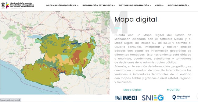  Entra en operación el Centro de Información Estadística y Geográfica del Estado de Michoacán