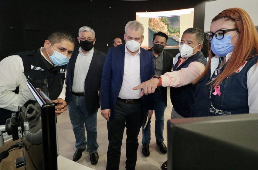 Supervisan Gobernador y Secretario de Seguridad operatividad del C5i