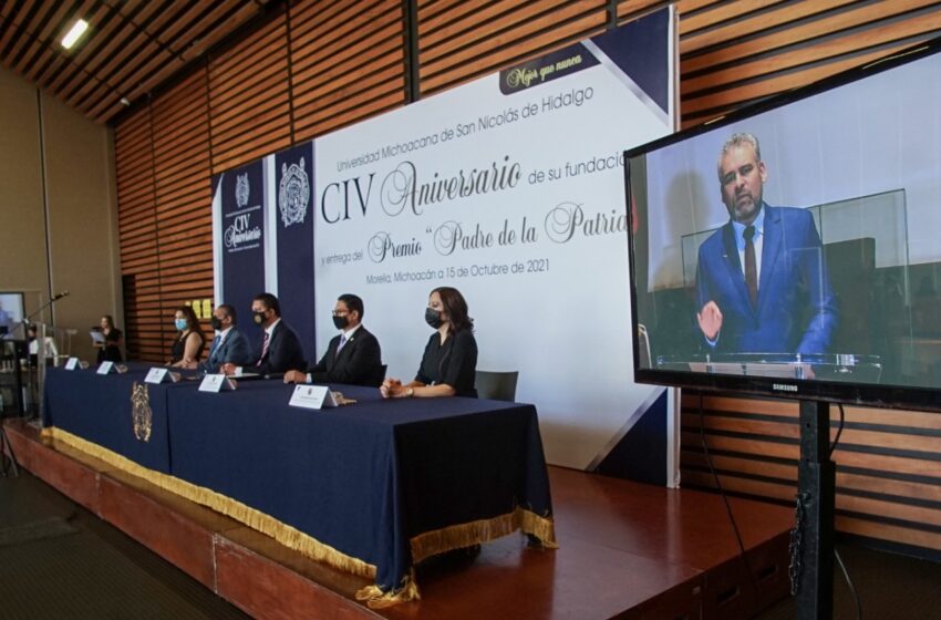  UMSNH celebra el CIV aniversario de su fundación