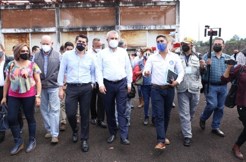  Ramírez Bedolla revisa proyecto para reactivar central de abasto en Zitácuaro