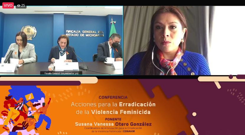  Imparte Fiscalía General conferencia magistral denominada “Acciones para la Erradicación de la Violencia Feminicida