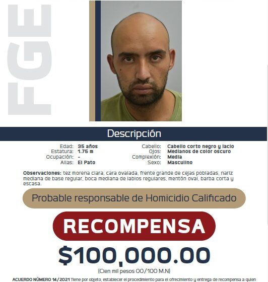  Ofrece  FGE recompensa para detención de presuntos responsables de hechos ocurridos en la avenida Enrique Ramírez, en Morelia