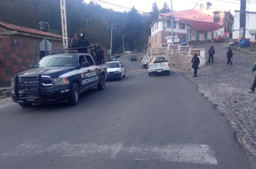  Supervisa secretario de seguridad pública despliegue operativo en Tlalpujahua