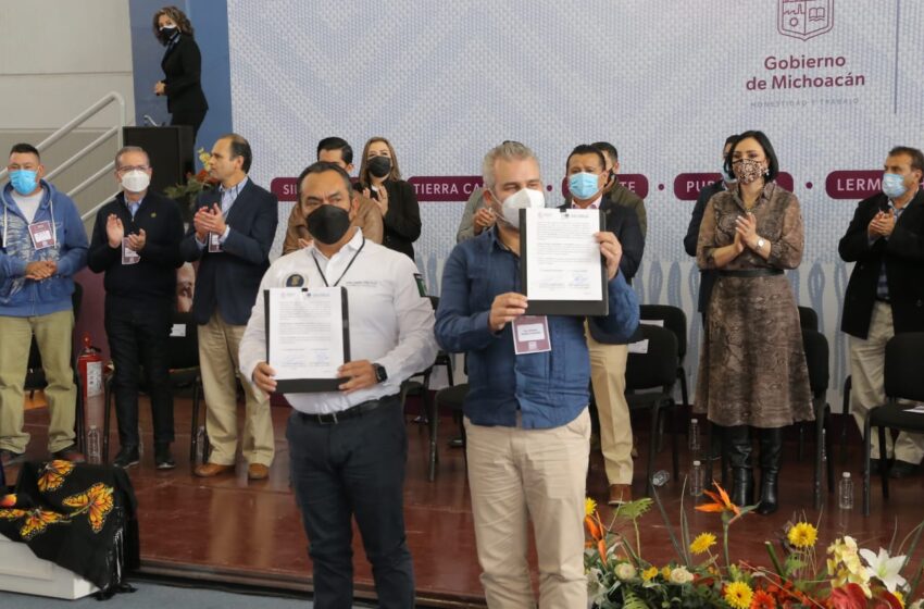  Gobierno de Michoacán y Fiscalía General del Estado firman convenio por la seguridad y justicia