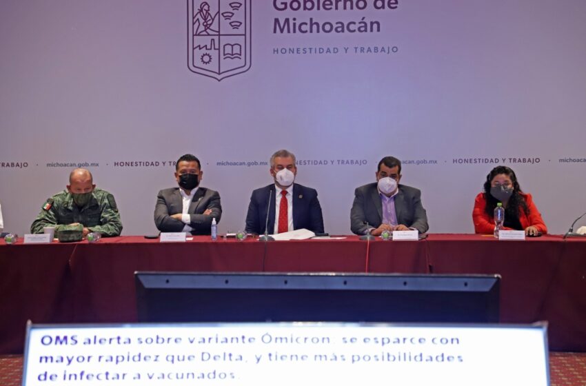  Ante posible presencia de Ómicron en Michoacán, llama SSM a reforzar medidas preventivas en Salud