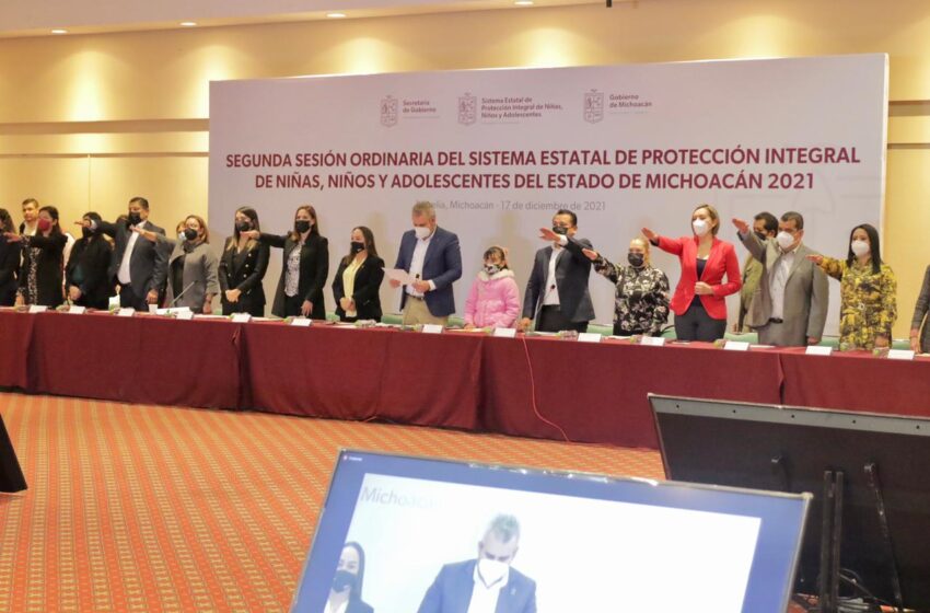 Gobierno de Michoacán reinstala el Consejo del Sistema de Protección Integral de Niñas, Niños y Adolescentes (Sipinna)