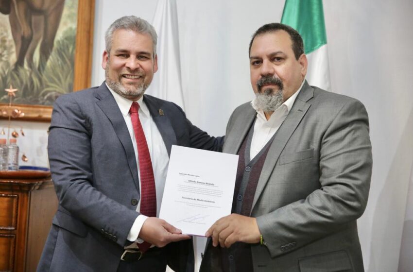 Entrega Bedolla nombramiento a los secretarios de Medio Ambiente y de Desarrollo Urbano y Movilidad