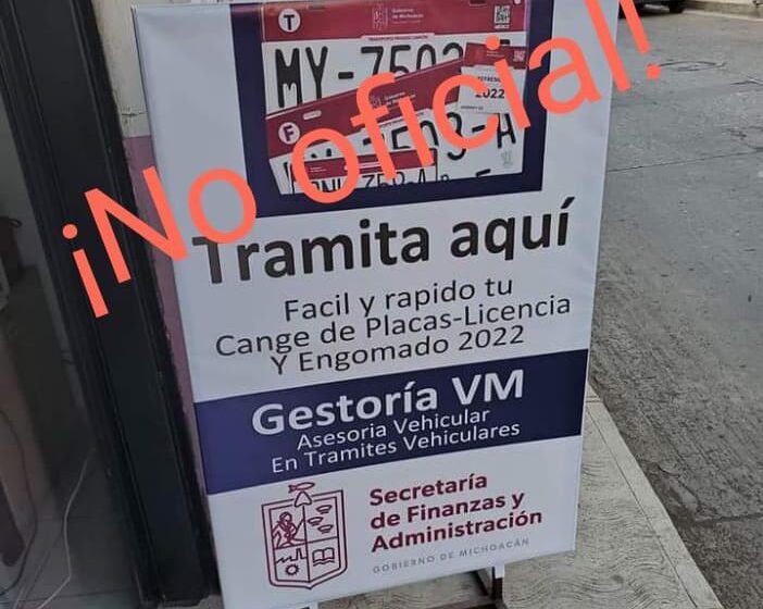  SFA alerta sobre presuntos defraudadores que ofrecen gestionar trámites vehiculares