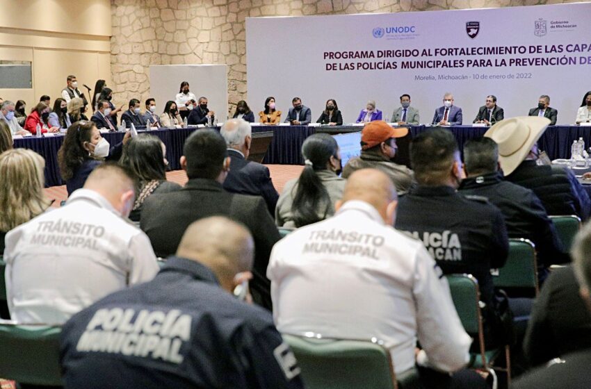  Bedolla y UNODC, coordinan programa por un Michoacán sin violencia contra la mujer