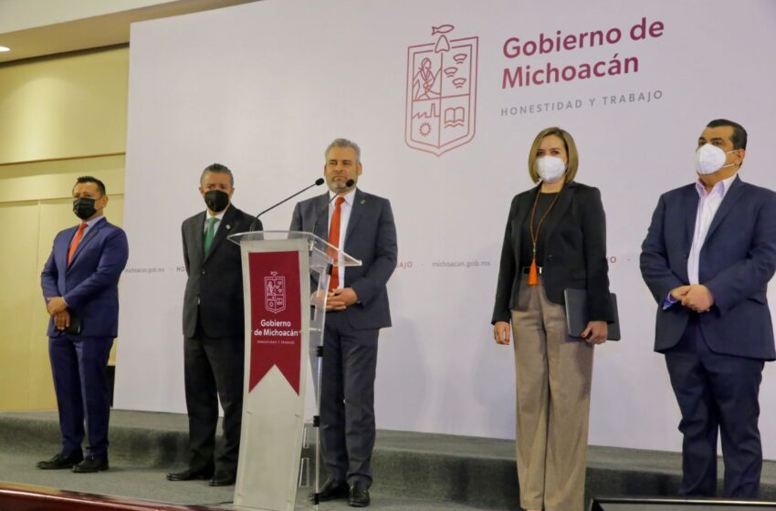 Canje de placas permitirá invertir en obra pública, salud, educación y bienestar social: Bedolla