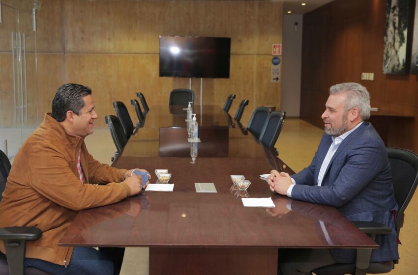Gobernadores de Michoacán y Guanajuato estrechan vínculos por la seguridad y desarrollo regional