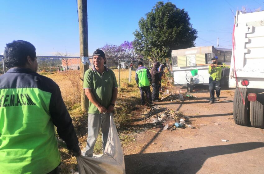  Continúa jornada integral de limpieza en Loma Real