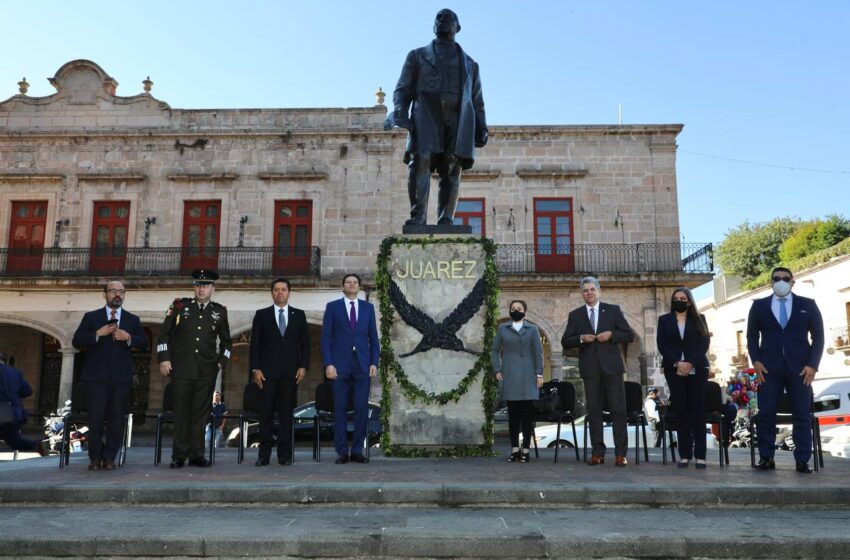Conmemora Ayuntamiento el CCXVI Aniversario del Natalicio de Benito Juárez