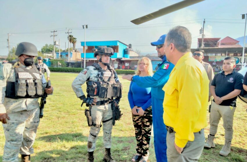  Gobierno de Michoacán despliega helicóptero para sofocar incendio en Cotija