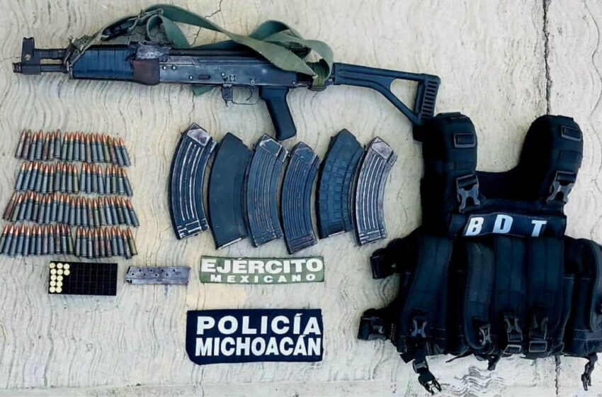  SSP y Sedena detienen a presunto colaborador de una célula delincuencial, en Buenavista