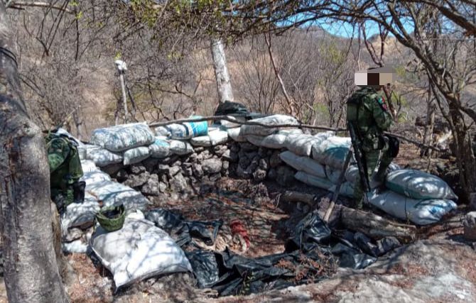  En Tierra Caliente, SSP, Sedena y GN localizan y destruyen 5 parapetos
