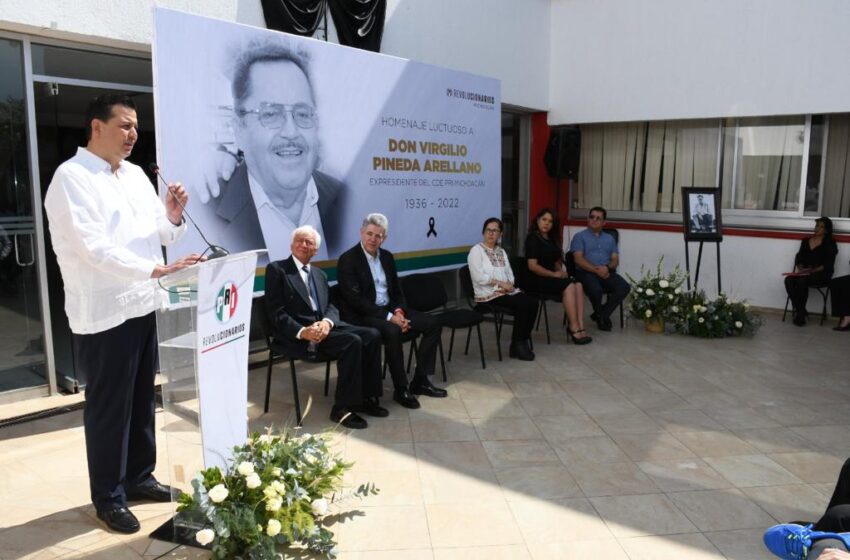 Propone Memo Valencia “Condecoración Virgilio Pineda Arellano” para priistas reconocidos