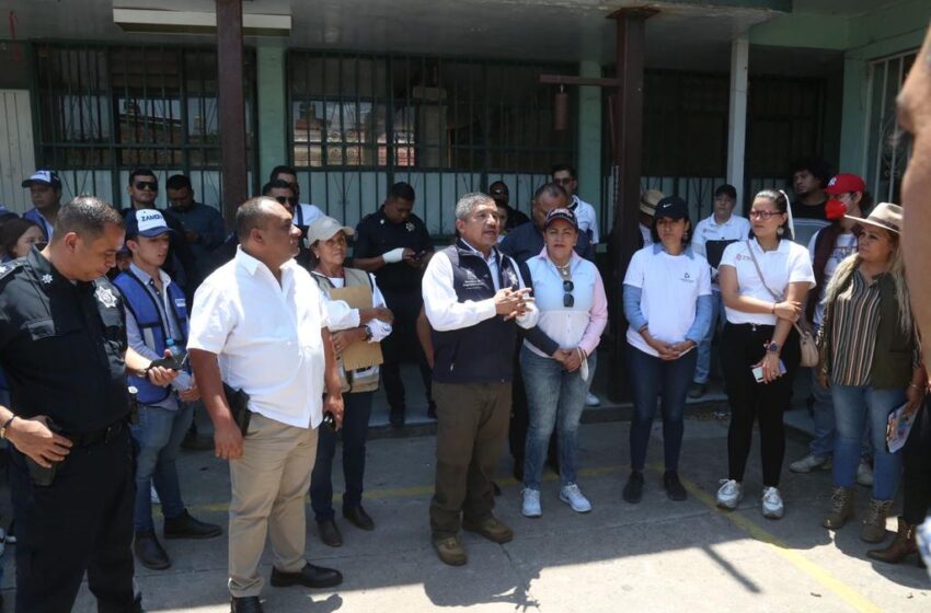 En gira de trabajo por Zamora, el secretario de SP supervisa labores preventivas y operativas