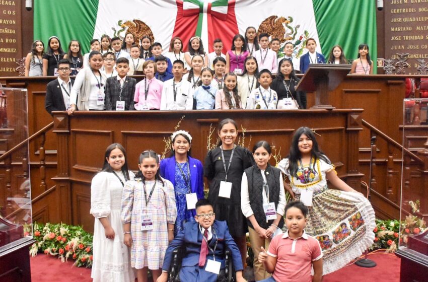  Bullying, derechos humanos y salud, temas prioritarios del Parlamento Infantil Michoacán 2022