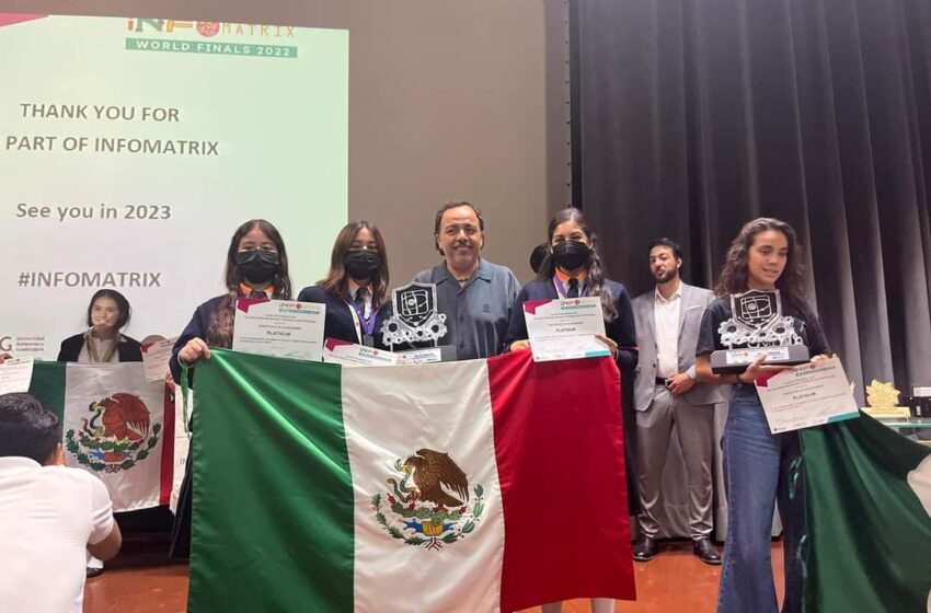  Ganan presea de platino y medalla de plata  a nivel mundial alumnos del Cecytem