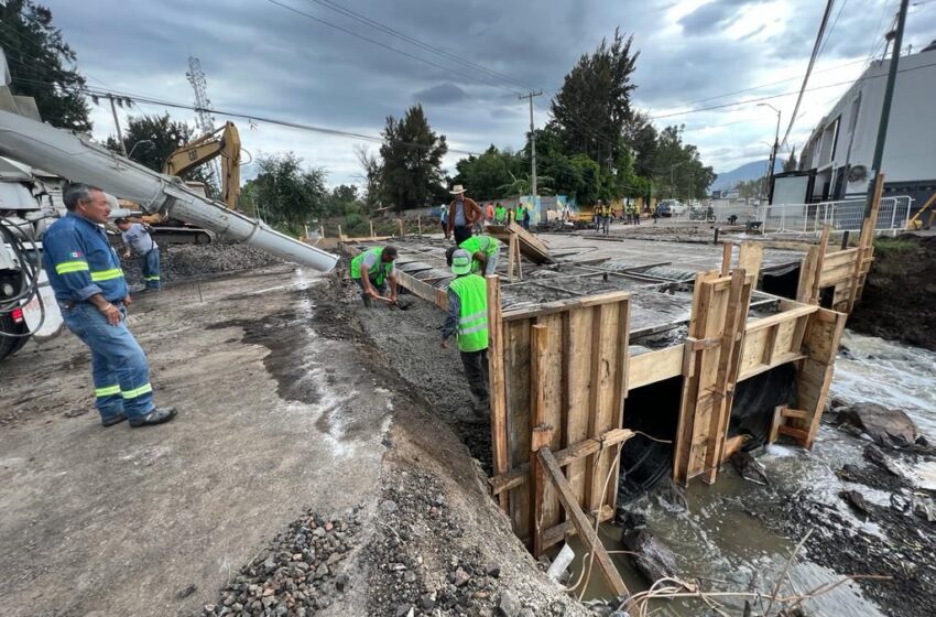  En tiempo récord: construcción del puente en dren Barajas registra 60% de avance