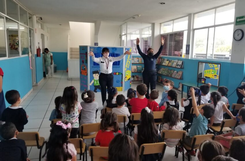 Con actividades lúdicas, SSP da seguimiento al tema de concientización vial a niños