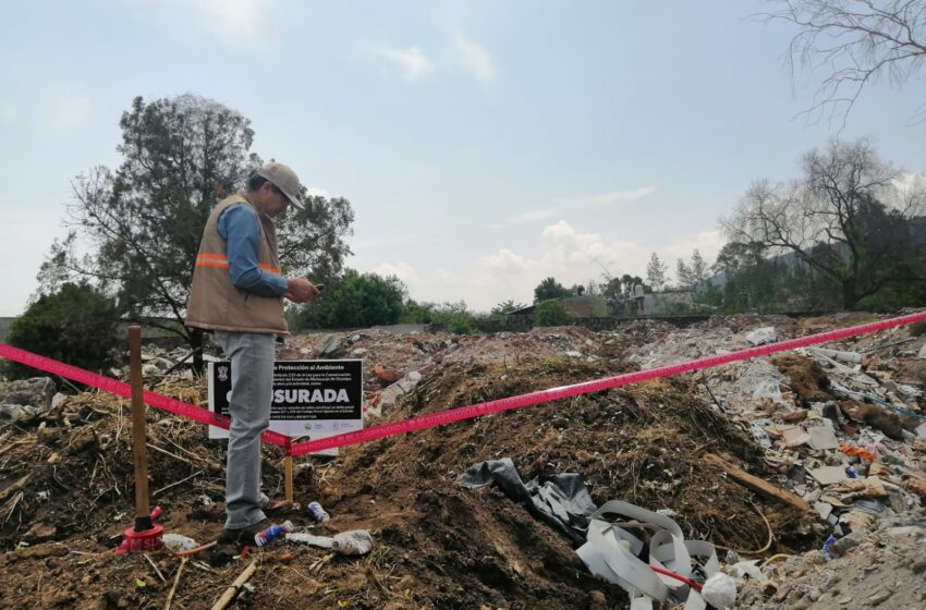  Clausura Proam tiradero de escombro en La Mintzita