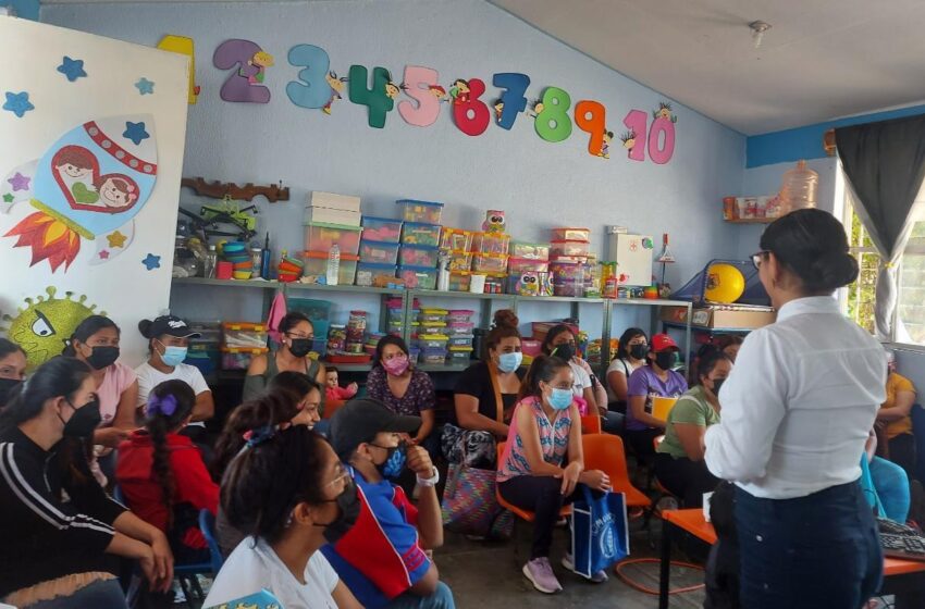  SSP desarrolla actividades de proximidad social con madres y alumnos de preescolar, en Copándaro