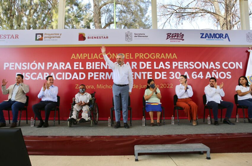 Inicia en Michoacán programa de Bienestar para adultos con discapacidad*