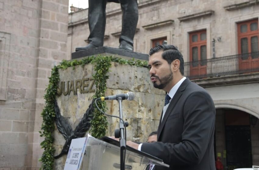  Ayuntamiento de Morelia conmemora CL aniversario luctuoso de Benito Juárez García