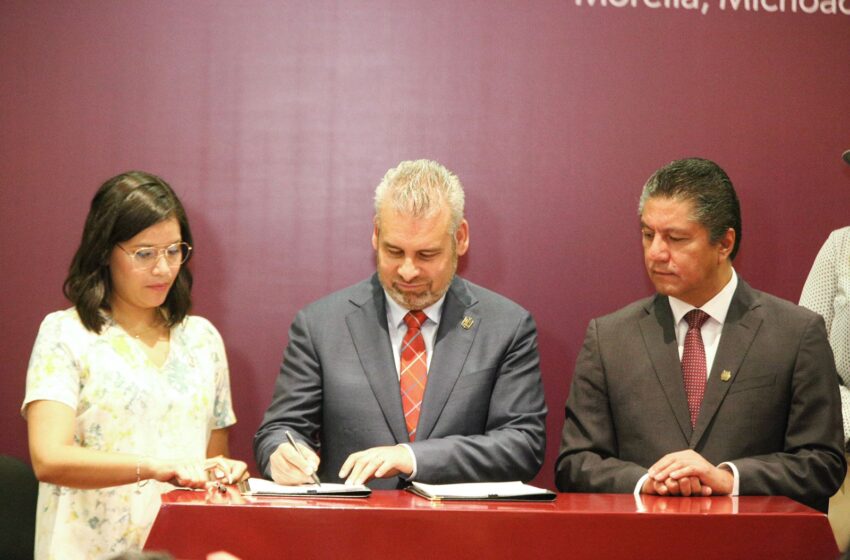 Firma Bedolla convenio para impulsar el programa “Cooperativismo para el Bienestar”