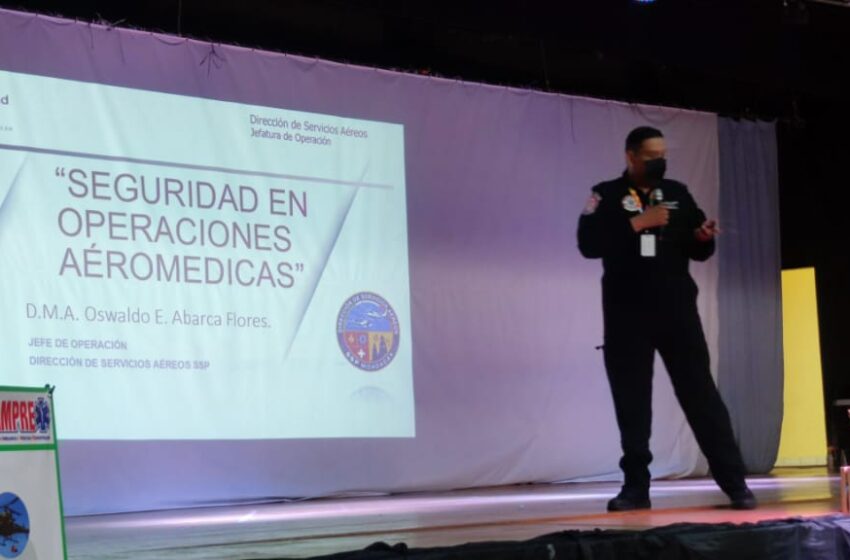 Comunicado SSP I Participa directiva de Servicios Aéreos de la SSP en Jornada de Atención de Emergencias 2022