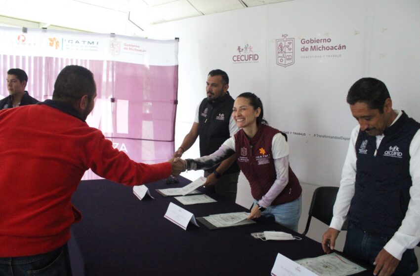  Icatmi y Cecufid acreditan a Promotores Deportivos de Michoacán