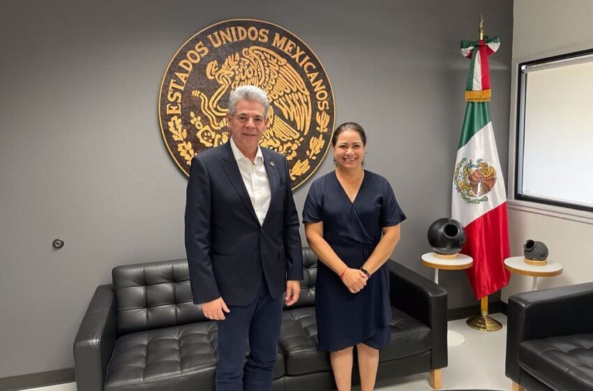 Hernández Peña refrenda compromiso con las y los migrantes michoacanos para defender sus derechos