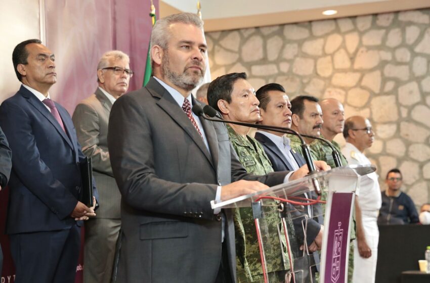 Informa Bedolla avances en desarticulación de bandas delictivas en Michoacán