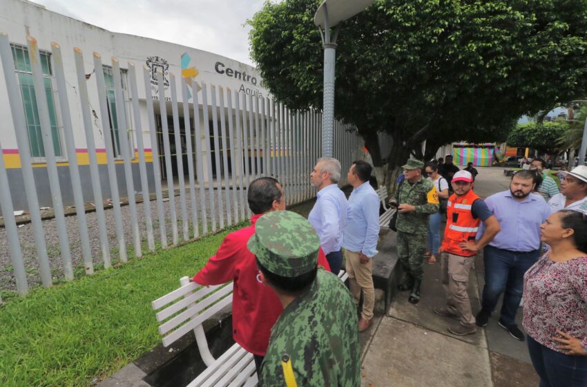 Instruye Bedolla revisión al Centro de Salud de Aquila cerrado por daños postsismo