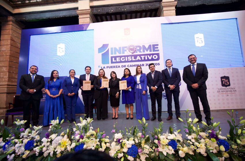 Presenta Grupo Parlamentario la fuerza de caminar juntos en su primer informe legislativo