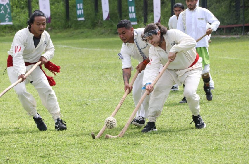 Figura Michoacán en el arranque del Encuentro Nacional Deportivo Indígena 2022