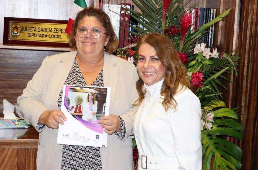  Diputada Luz María García le rinde cuentas a los michoacanos