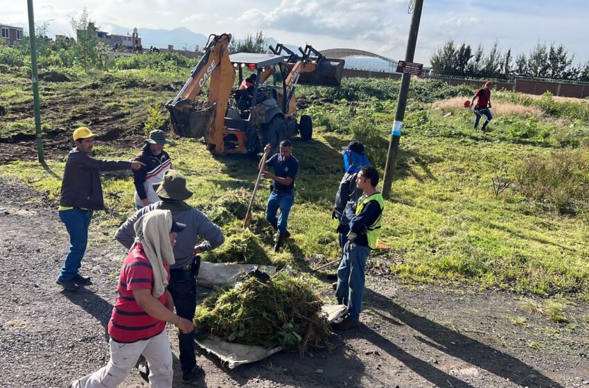  Realiza Gobierno Municipal labores de limpieza integral en colonias de Morelia