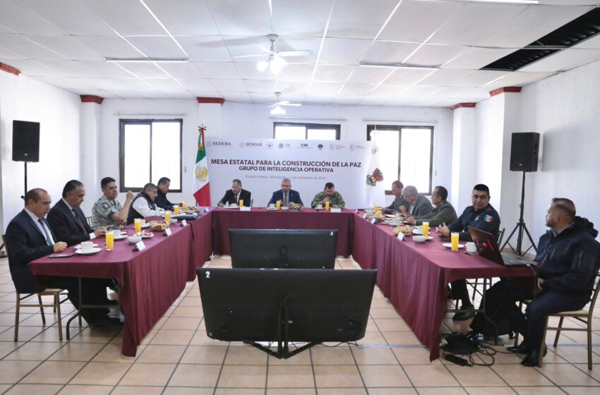  En mesa de seguridad, acuerdan reforzar coordinación para la paz en Ciudad Hidalgo
