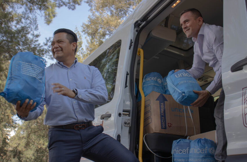  SESESP y UNICEF entregan apoyos a damnificados por los sismos