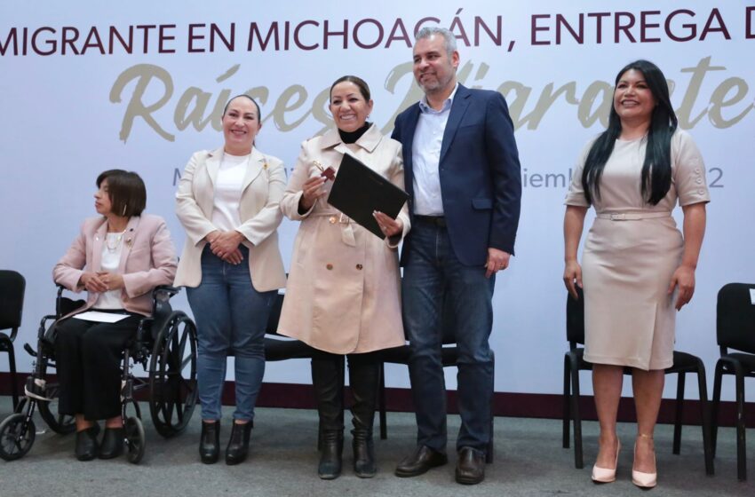  Reconoce Bedolla contribución de migrantes a Michoacán