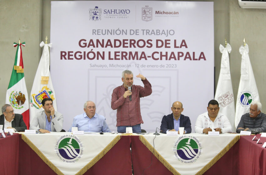  Bedolla y Segalmex acuerdan fortalecer sector ganadero y lechero de Michoacán