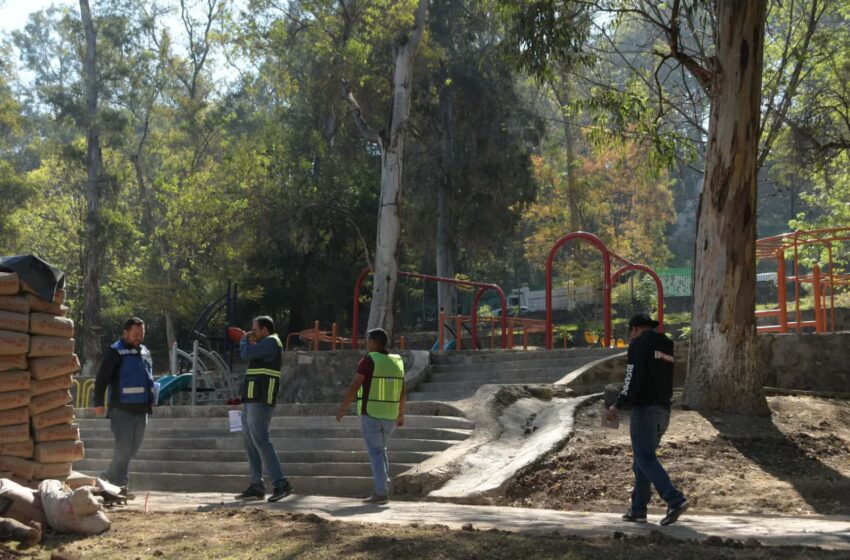 Avanza segunda etapa de rehabilitación en los Cenadores de Santa María
