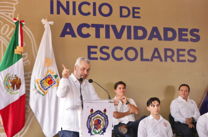 Reconoce Bedolla humanismo nicolaita en arranque de ciclo de la UMSNH
