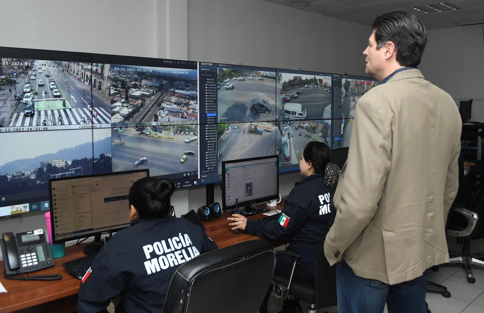  Supervisa Alfonso Martínez trabajos de videovigilancia en C4