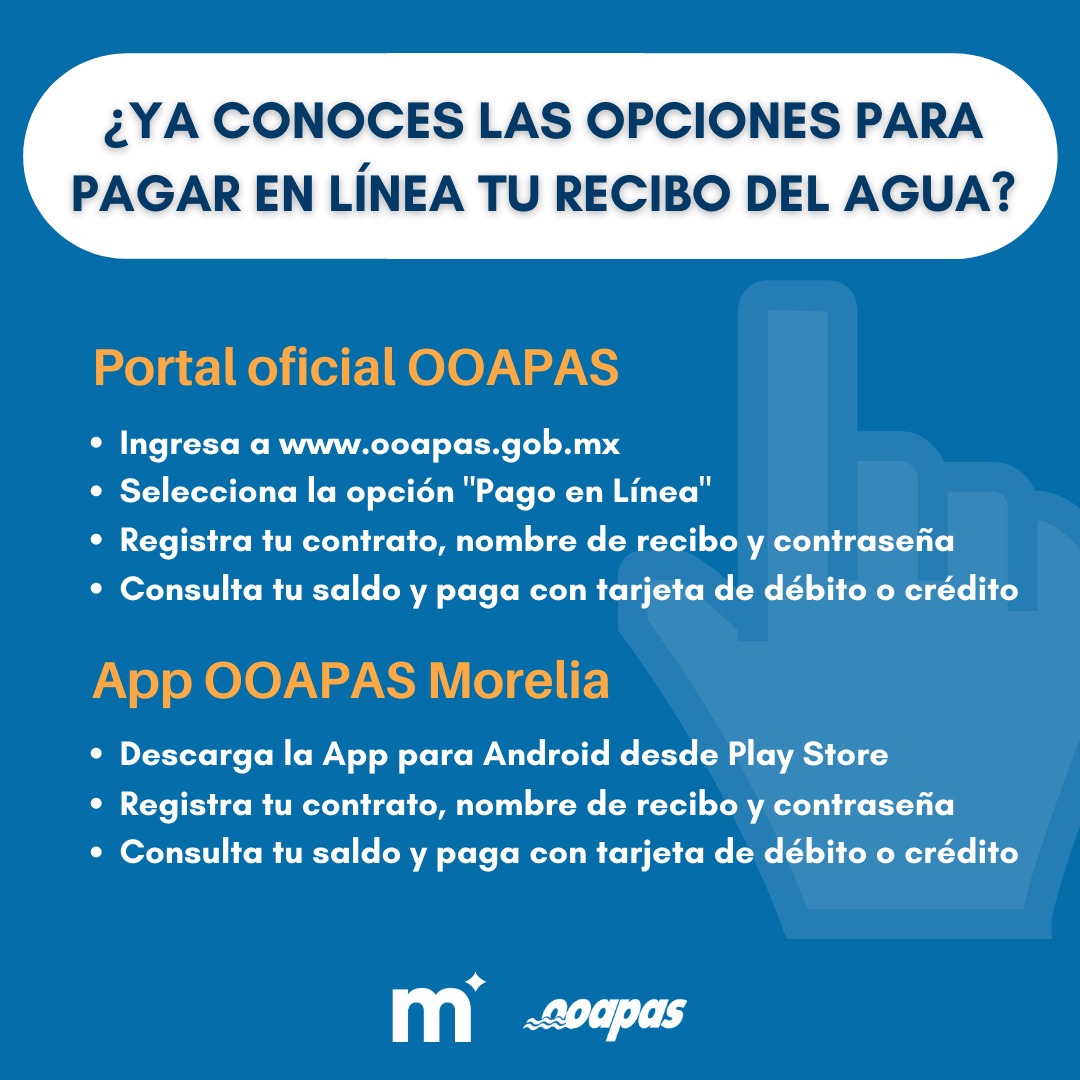  OOAPAS da opciones para pagar el recibo del agua en día de inhábil